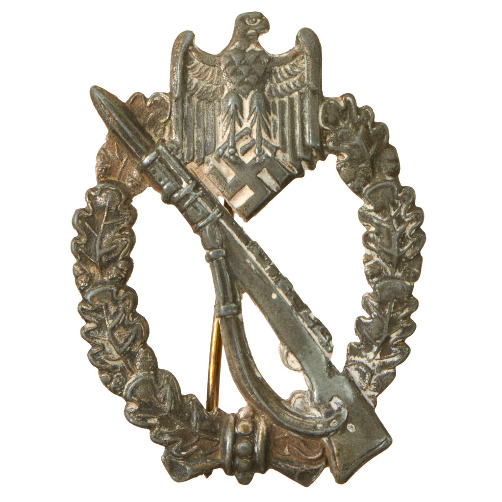 Original German WWII Silver Grade Infantry Assault Badge -  Unmarked Original Items