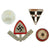Original German WWI - WWII Award, Insignia, and Tinnie Grouping with Eastern Medal, Coastal Artillery Badge, and More - 15 Items Original Items