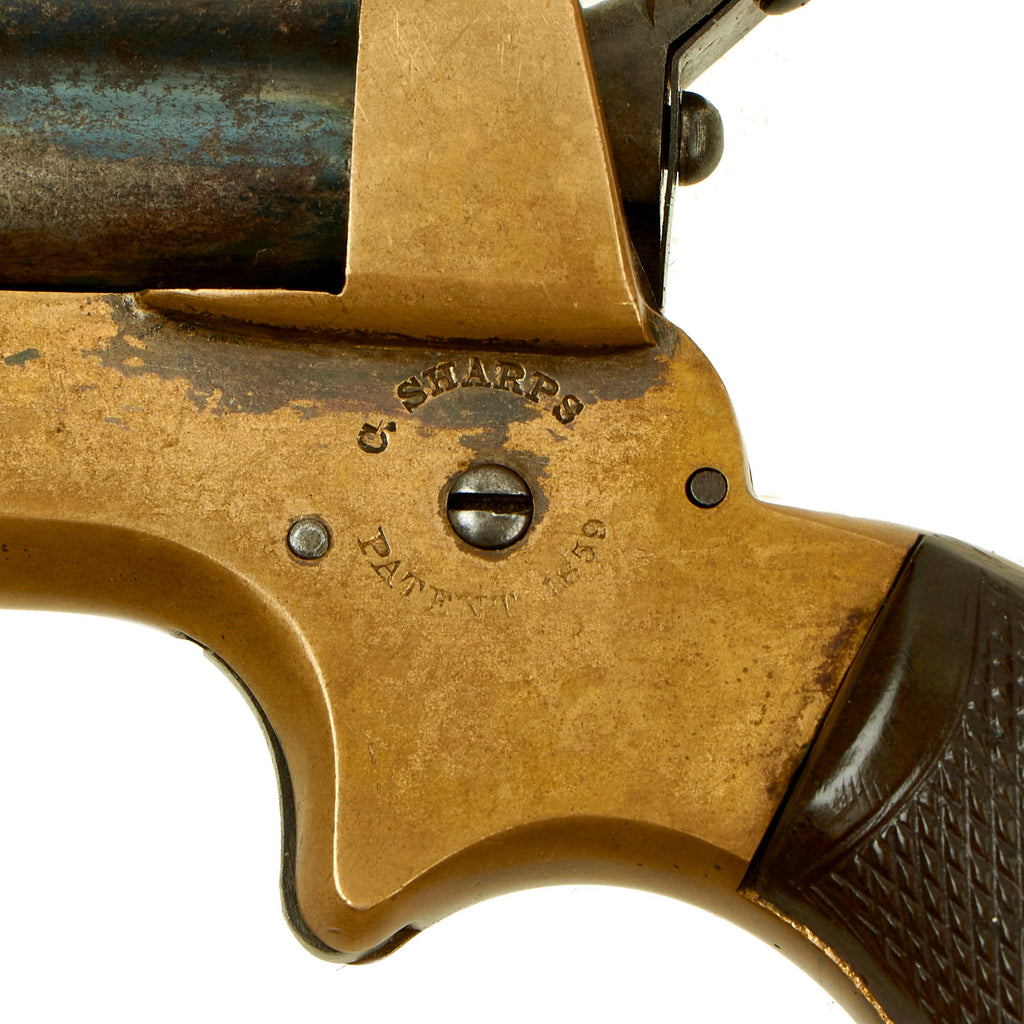 Original U.S. 19th Century Sharps Model 2A .30 Rimfire 4 Barrel Brass ...