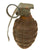 Original U.S. WWII Inert MkII Pineapple Grenade with Yellow Ring & M10 Series Fuze Original Items