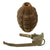 Original U.S. WWII Inert MkII Pineapple Grenade with Yellow Ring & M10 Series Fuze Original Items