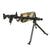 Original German WWII MG 34 Display Machine Gun with Carrier Drum and Belt with Inert Ammunition in 1941 Dated Can Original Items