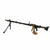 Original German WWII MG 34 Display Machine Gun with Carrier Drum and Belt with Inert Ammunition in 1941 Dated Can Original Items