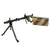 Original German WWII MG 34 Display Machine Gun with Carrier Drum and Belt with Inert Ammunition in 1941 Dated Can Original Items