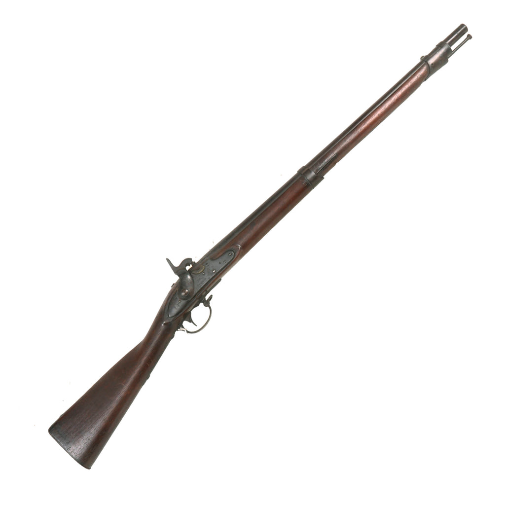 Original U.S. Springfield Model 1822 Percussion Converted Cut-down Musket by Asa Waters of Millbury, CT - Dated 1835 Original Items