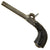 Original Victorian Era Ornate Belgian Double Barreled Percussion Pistol with Damascus Barrels - Circa 1845 Original Items