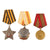 Original Soviet WWII & Postwar USSR Military and Civil Award Collection – Orders of the Patriotic War, Red Star, Glory & Campaign Medals – Lot of 11