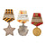 Original Soviet WWII & Postwar USSR Military and Civil Award Collection – Orders of the Patriotic War, Red Star, Glory & Campaign Medals – Lot of 11