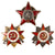 Original Soviet WWII & Postwar USSR Military and Civil Award Collection – Orders of the Patriotic War, Red Star, Glory & Campaign Medals – Lot of 11