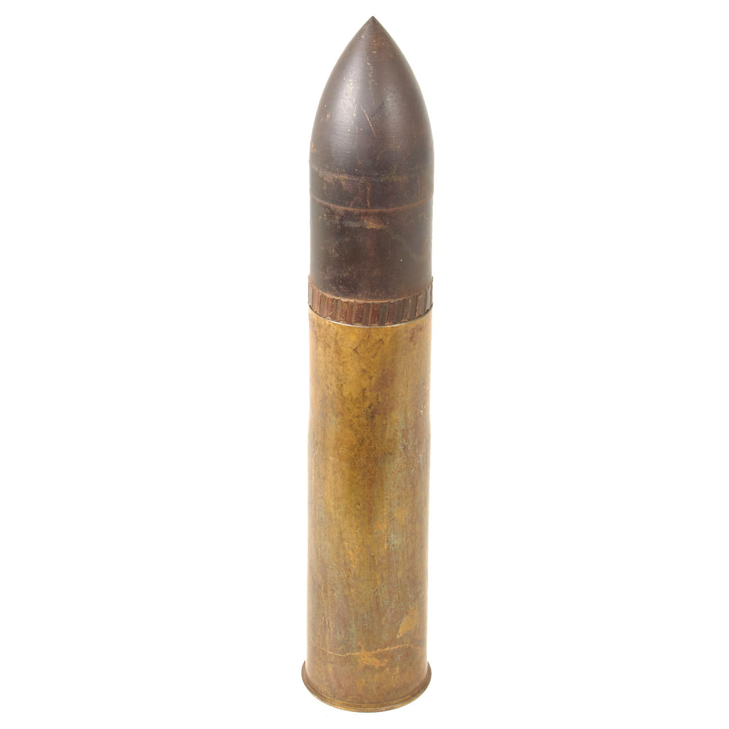 Original U.S. WWII Inert 1944 Dated 75mm M5A1 Projectile for Use with 75mm Pack Howitzer M1 Original Items