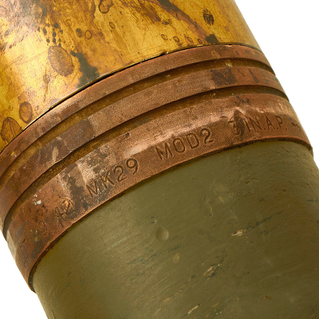 Original U.S. WWII Inert 1942 Dated 75mm M5A1 Armor Piercing Mk 29 Mod ...
