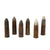 Original French & U.S. Artillery Shell Lot - Inert 37mm Rounds As Used With The Infantry Gun Model 1917 - 6 Rounds Total Original Items