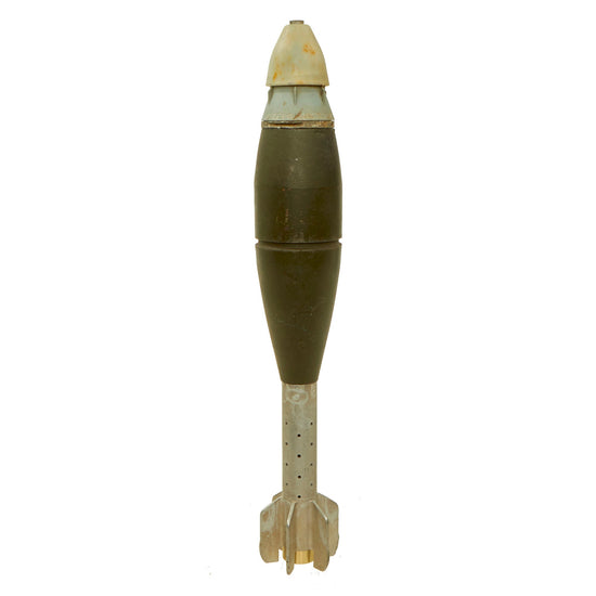 Original U.S. Early Global War on Terror Era Inert M720 60mm Mortar Round With M775 Multi-Option Practice PD Fuze - M224 Mortar System Original Items