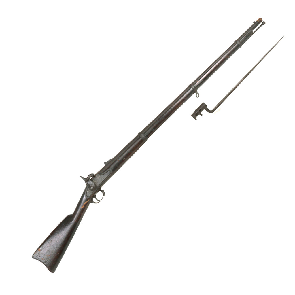 Original U.S. Civil War Springfield Model 1863 Type II Percussion Rifled Musket with Bayonet - Dated 1864 Original Items