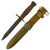 Original U.S. Korean War Era U.S.J. Japanese Made M4 Bayonet for the M1 Carbine with M8 Scabbard Original Items