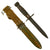 Original U.S. Korean War Era U.S.J. Japanese Made M4 Bayonet for the M1 Carbine with M8 Scabbard Original Items
