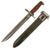Original U.S. WWII M1905E1 M1 Garand 10 inch Cut Down Bayonet by Springfield Armory Dated 1906 with M7 Scabbard Original Items