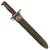 Original U.S. WWII M1905E1 M1 Garand 10 inch Cut Down Bayonet by Springfield Armory Dated 1906 with M7 Scabbard Original Items