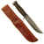 Original U.S. WWII Case 337-6”Q Fighting Knife in Correct Leather Sheath - Quartermaster “Q” Knife Original Items