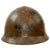 Original Japanese WWII Type 90 Army Helmet with Intact Star & Possible Shrapnel Damage - No Liner or Chinstrap - Tetsubo Original Items