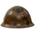 Original Japanese WWII Type 90 Army Helmet with Intact Star & Possible Shrapnel Damage - No Liner or Chinstrap - Tetsubo Original Items