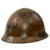 Original Japanese WWII Type 90 Army Helmet with Intact Star & Possible Shrapnel Damage - No Liner or Chinstrap - Tetsubo Original Items