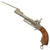Original U.S. Civil War Era Belgian 10mm Pinfire Double Barrel Pistol with Folding Bayonet Circa 1855 - Non-Functional Original Items