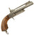 Original U.S. Civil War Era Belgian 10mm Pinfire Double Barrel Pistol with Folding Bayonet Circa 1855 - Non-Functional Original Items