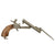 Original U.S. Civil War Era Belgian 10mm Pinfire Double Barrel Pistol with Folding Bayonet Circa 1855 - Non-Functional Original Items