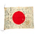 Original Japanese WWII Hand Painted Silk Good Luck Flag with Lots of Writing and US Marine Corps Division Intelligence Stamp - 26” x 36” Original Items