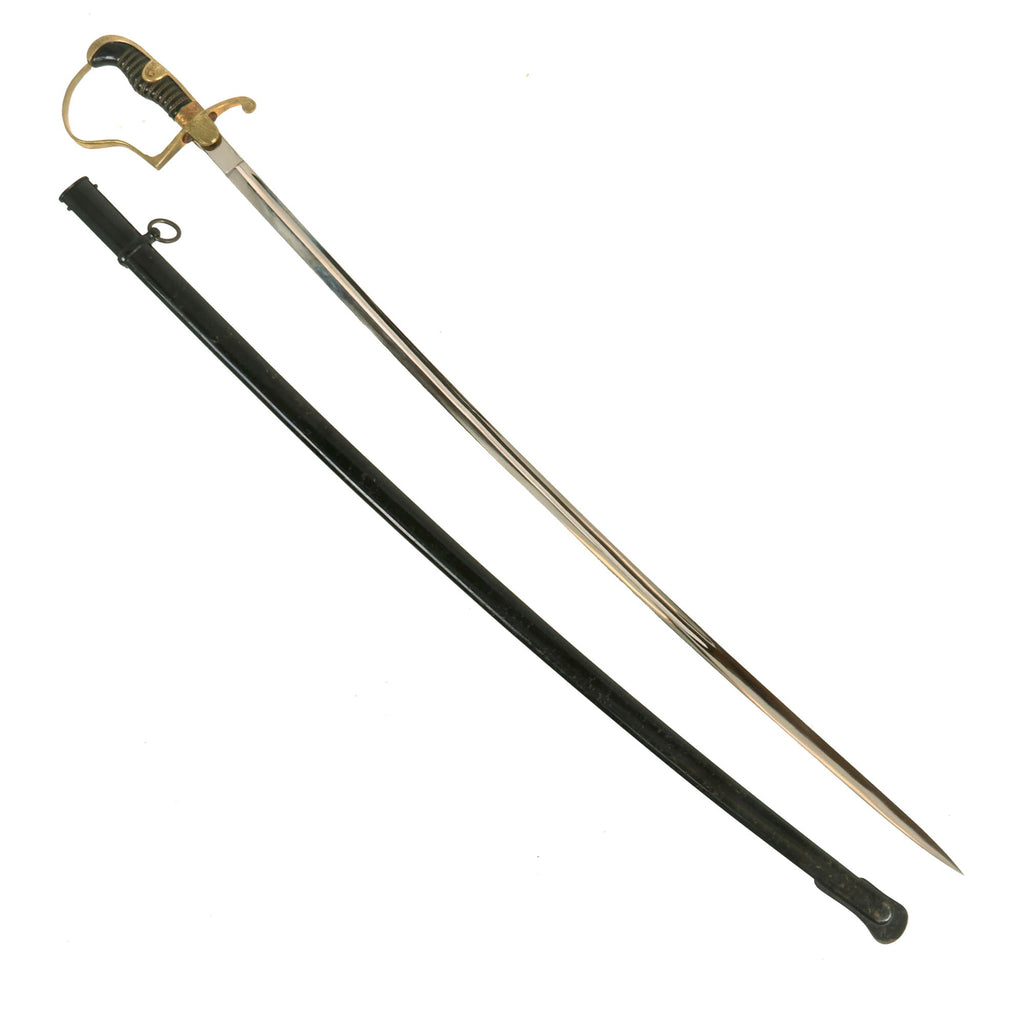 Original German WWII Officer's Dove Head Sword with Scabbard by ALCOSO of Solingen circa 1936 - 1940 with Scabbard Original Items