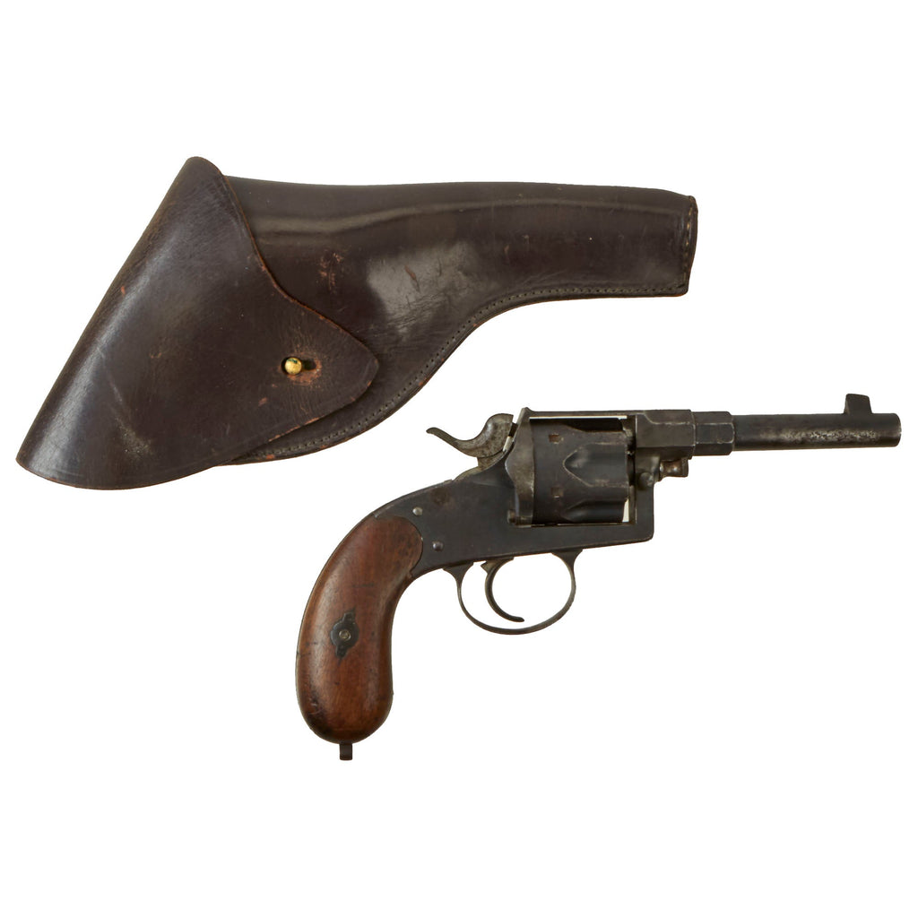 Original Imperial German Artillery Regiment Marked M1883 Reichsrevolver by Erfurt dated 1894 in Period Leather Holster - Serial 8240 l Original Items