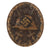 Original German WWII Early Brass Construction Third Class Black Wound Badge - Unmarked Original Items