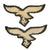 Original German WWII Luftwaffe Air Force Embroidered Insignia Grouping - 6 Items Original Items
