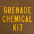 Original U.S. Vietnam War Era “Grenade Chemical Kit” Complete With Inert Resin Replica Grenades - Wood Case: 23 ¼” x 17 ½” x 6” Original Items