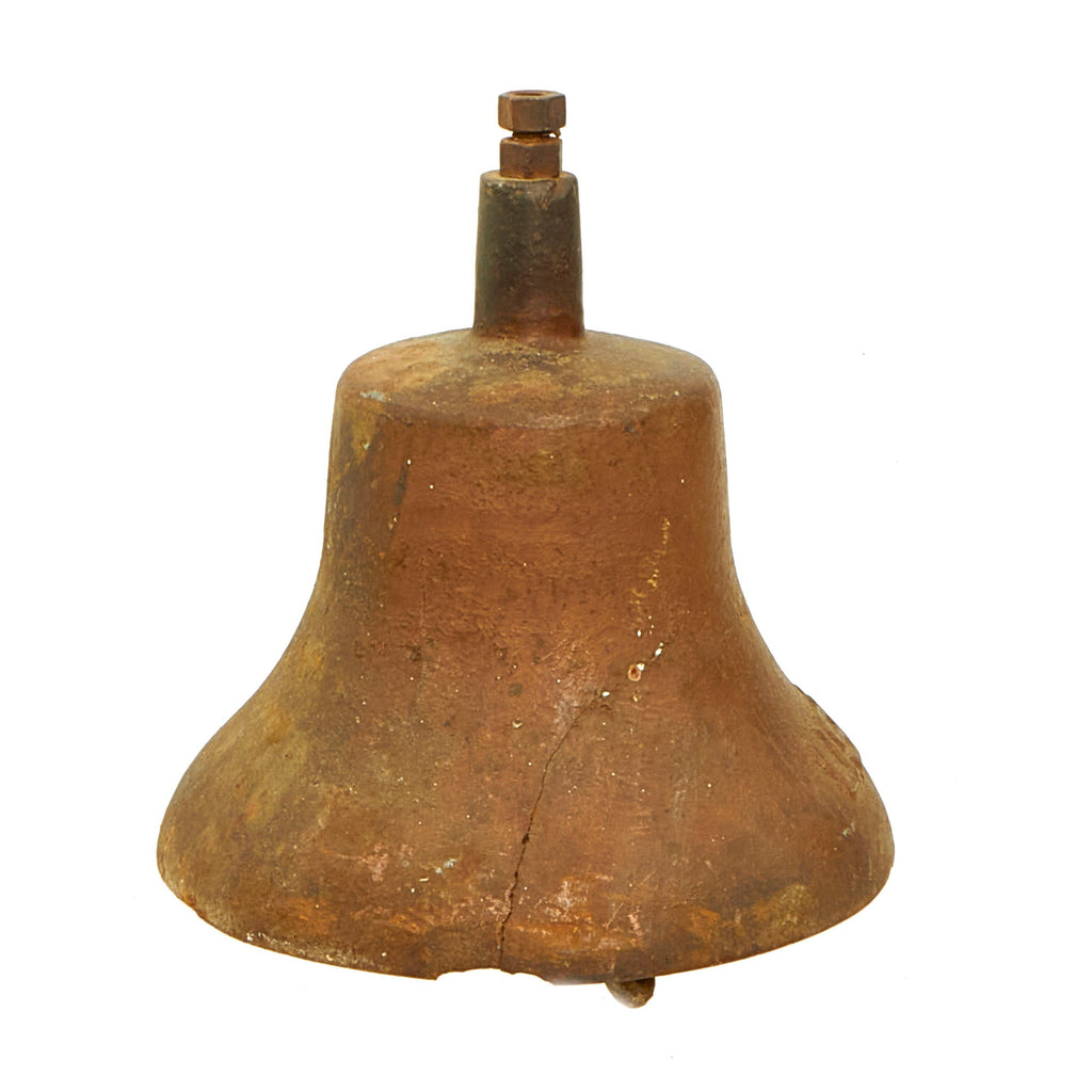Original U.S. WWII U.S.N. Marked Cast Iron Navy Quarterdeck Bell
