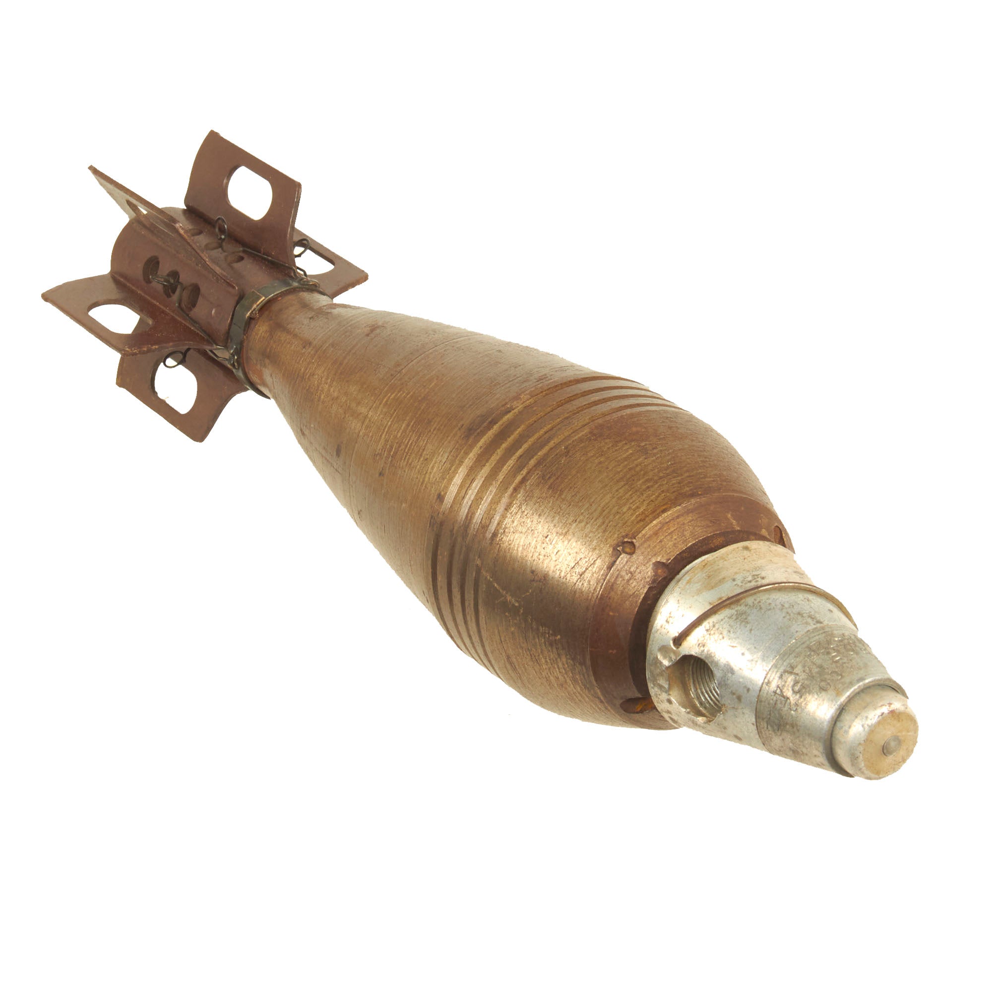 Pd Fuze Original U.S. WWII INERT 81mm M43A1 HE Mortar Round With M52 PD Fuze ...