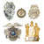 Original U.S. Law Enforcement Cap / Chest Badge Insignia Grouping - 5 Items Original Items