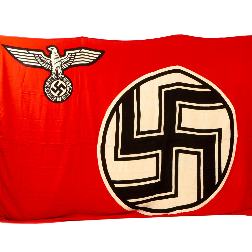 Original German WWII NSDAP Kriegsmarine Marked Large State Service Flag 200cm x 335cm - Reichsdienstflagge Original Items