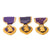 Original U.S. WWII Purple Heart & Bronze Star Medal Lot Including Engraved Bronze Star to Albert W. Hughes Jr. - 5 Medals Total Original Items