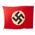 Original German WWII NSDAP Double Sided National Political Flag with Metal End Clips - 42" x 60" Original Items