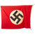 Original German WWII NSDAP Double Sided National Political Flag with Metal End Clips - 42" x 60" Original Items
