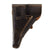 Original German WWII Walther P38 Black Leather Softshell Holster by Deutsche Lederwerkstatten GmbH of Pirmasens - Dated 1944 Original Items