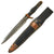 Original U.S. WWII Era “Egonomic Handle” Theater Made Fighting Knife Constructed From Sword With Leather Scabbard Original Items
