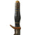 Original U.S. WWII Era “Egonomic Handle” Theater Made Fighting Knife Constructed From Sword With Leather Scabbard Original Items
