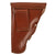 Original German WWII Police Sauer Model 38H Brown Leather Holster by Schambach & Co. of Berlin - Dated 1941