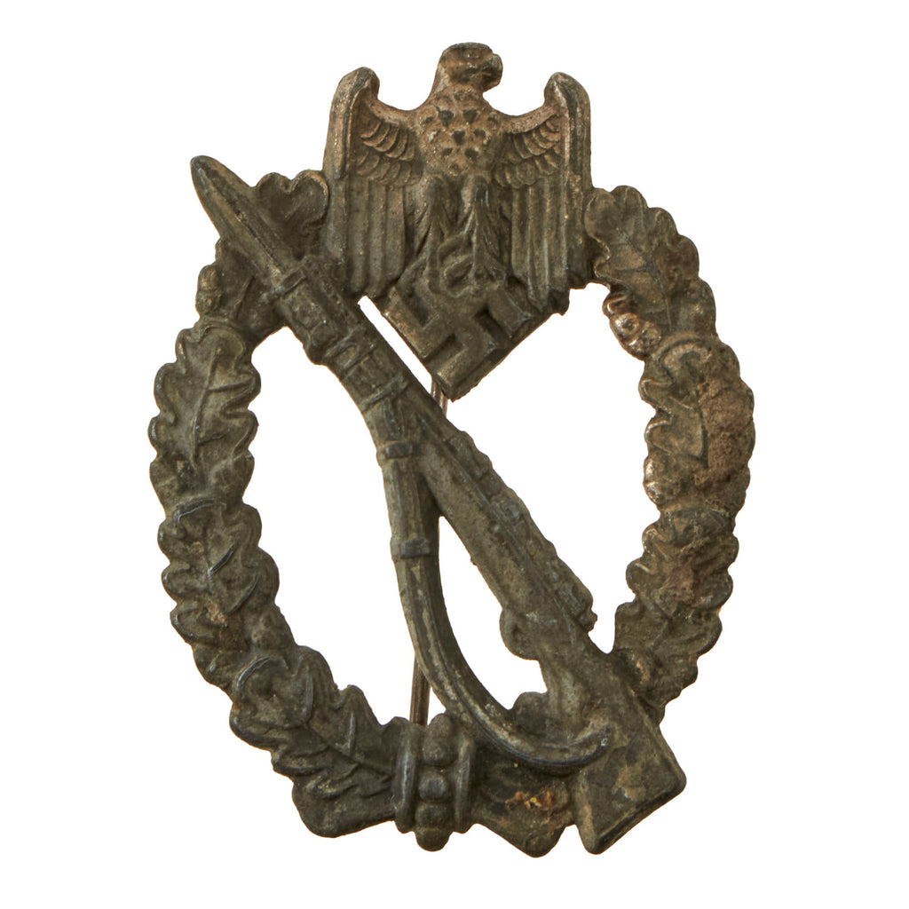 Original German WWII Silver Grade Infantry Assault Badge - Unmarked Original Items