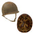 Original U.S. WWII 1943 McCord M1 Front Seam Fixed Bale Helmet with Marine Named Firestone Liner - Roy F. Ricker Original Items