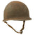 Original U.S. WWII 1943 McCord M1 Front Seam Fixed Bale Helmet with Marine Named Firestone Liner - Roy F. Ricker Original Items