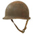 Original U.S. WWII 1943 McCord M1 Front Seam Fixed Bale Helmet with Marine Named Firestone Liner - Roy F. Ricker Original Items